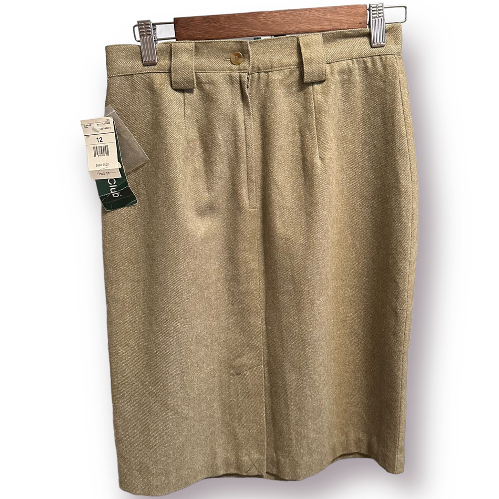 NWT vintage hunt club wool skirt size 12